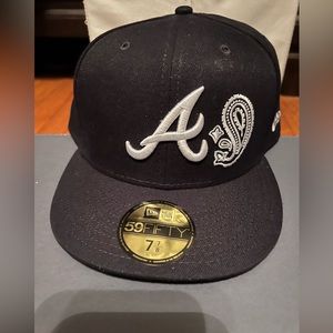 Atlanta Braves paisley edition fitted hat